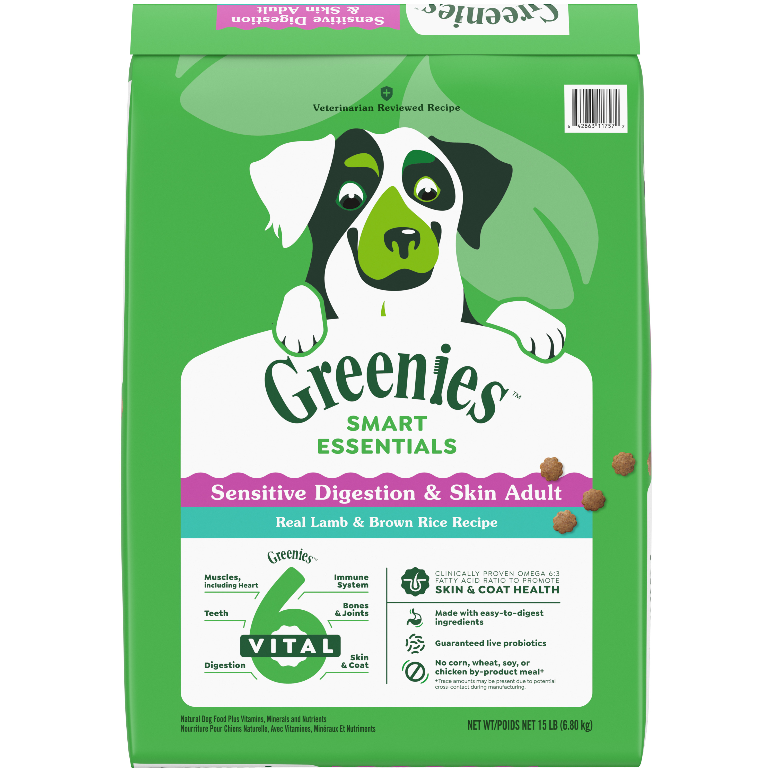 Greenies Dog Food Smart Essentials Sensitive Digestion & Skin Lamb & Rice