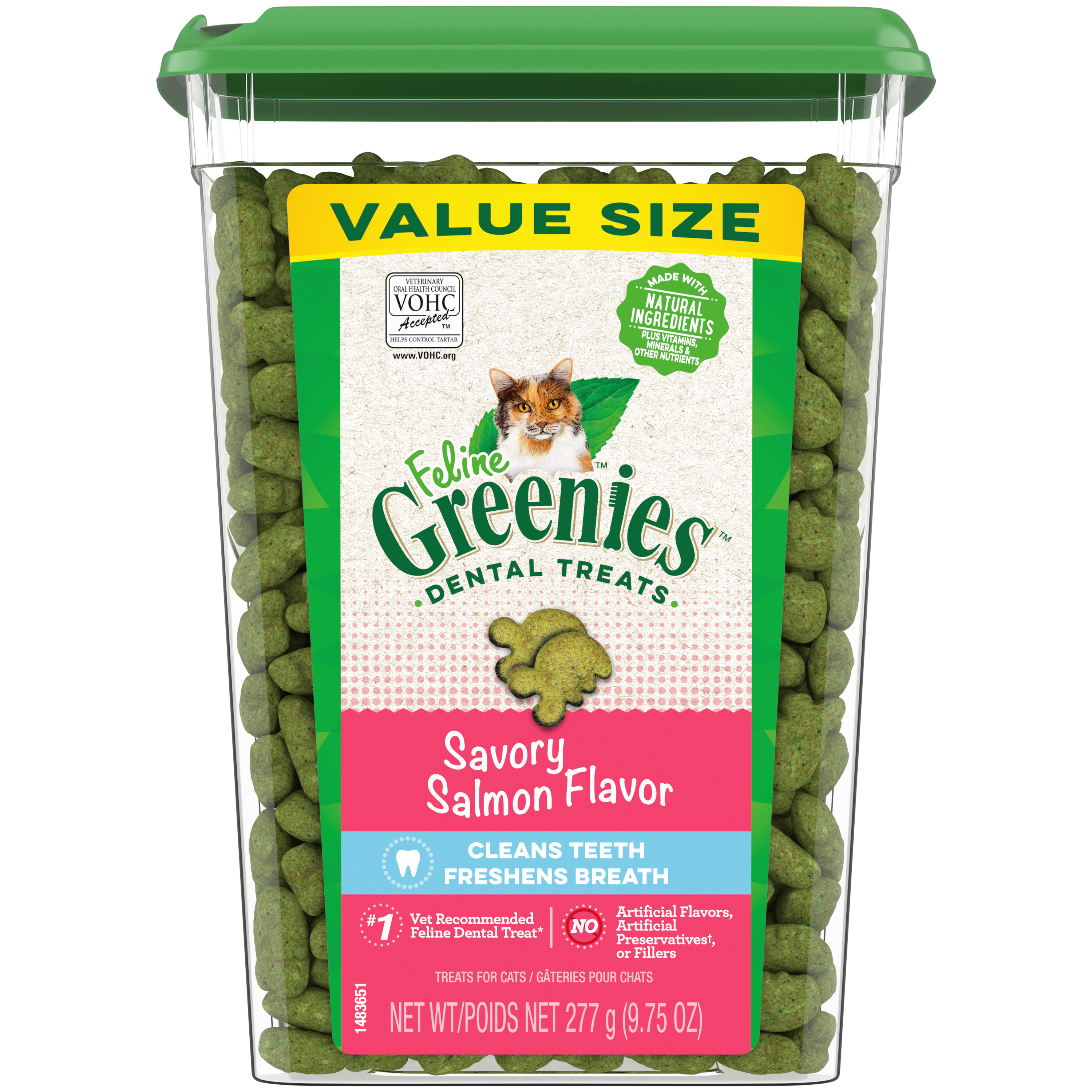 Feline Greenies Dental Cat Treats Salmon 9.75oz