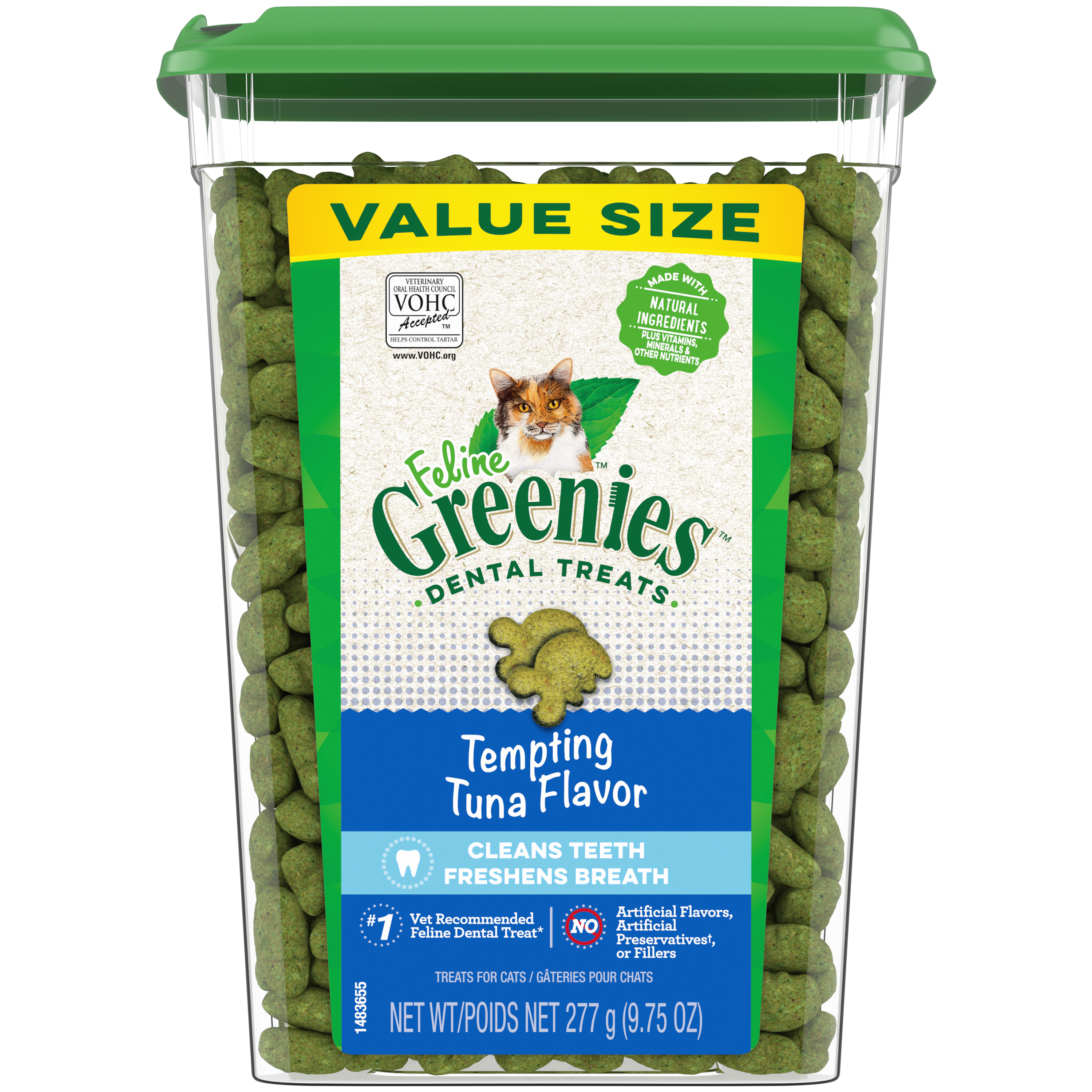 Feline Greenies Dental Cat Treats Tuna 9.75oz