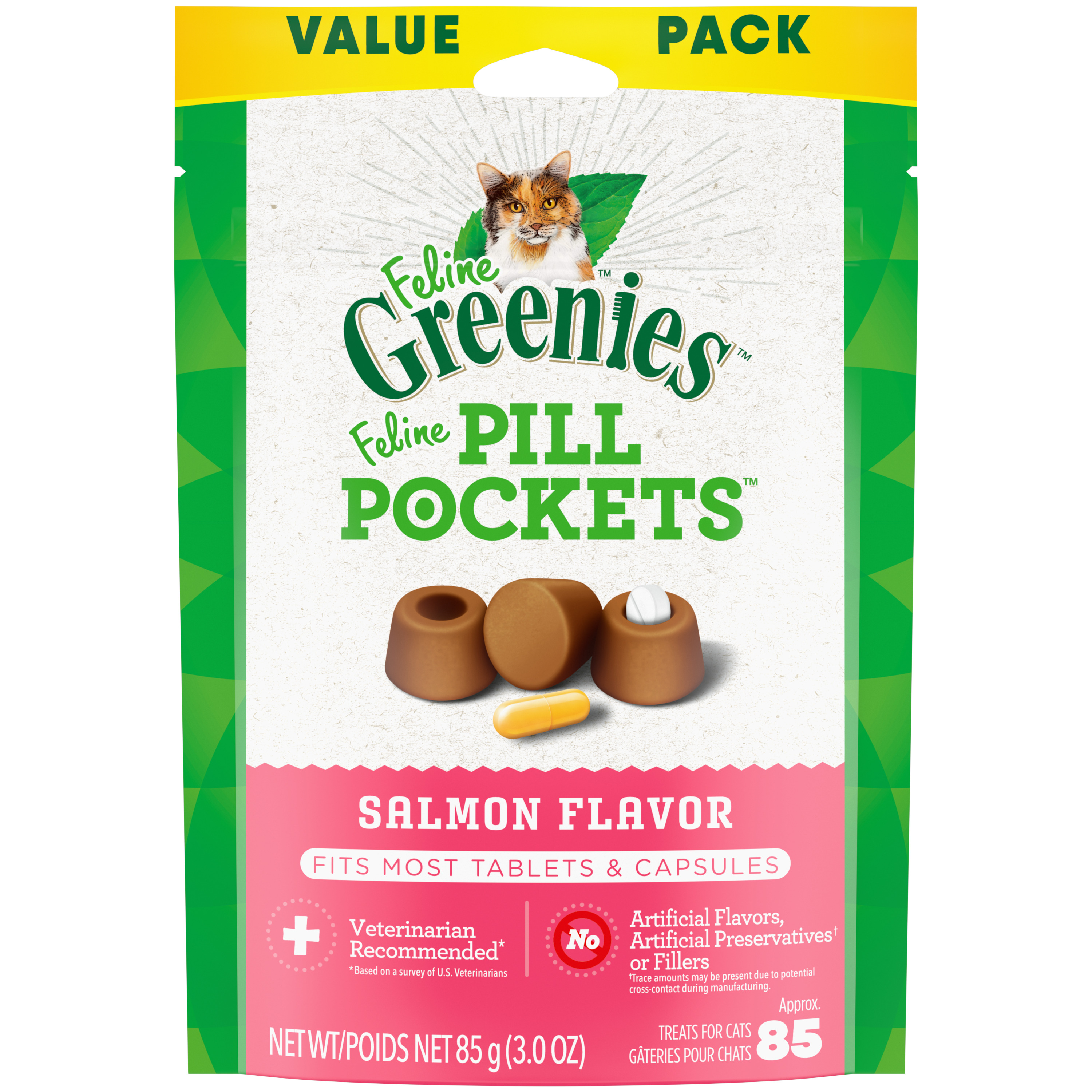 Greenies Cat Pill Pockets Salmon 3oz