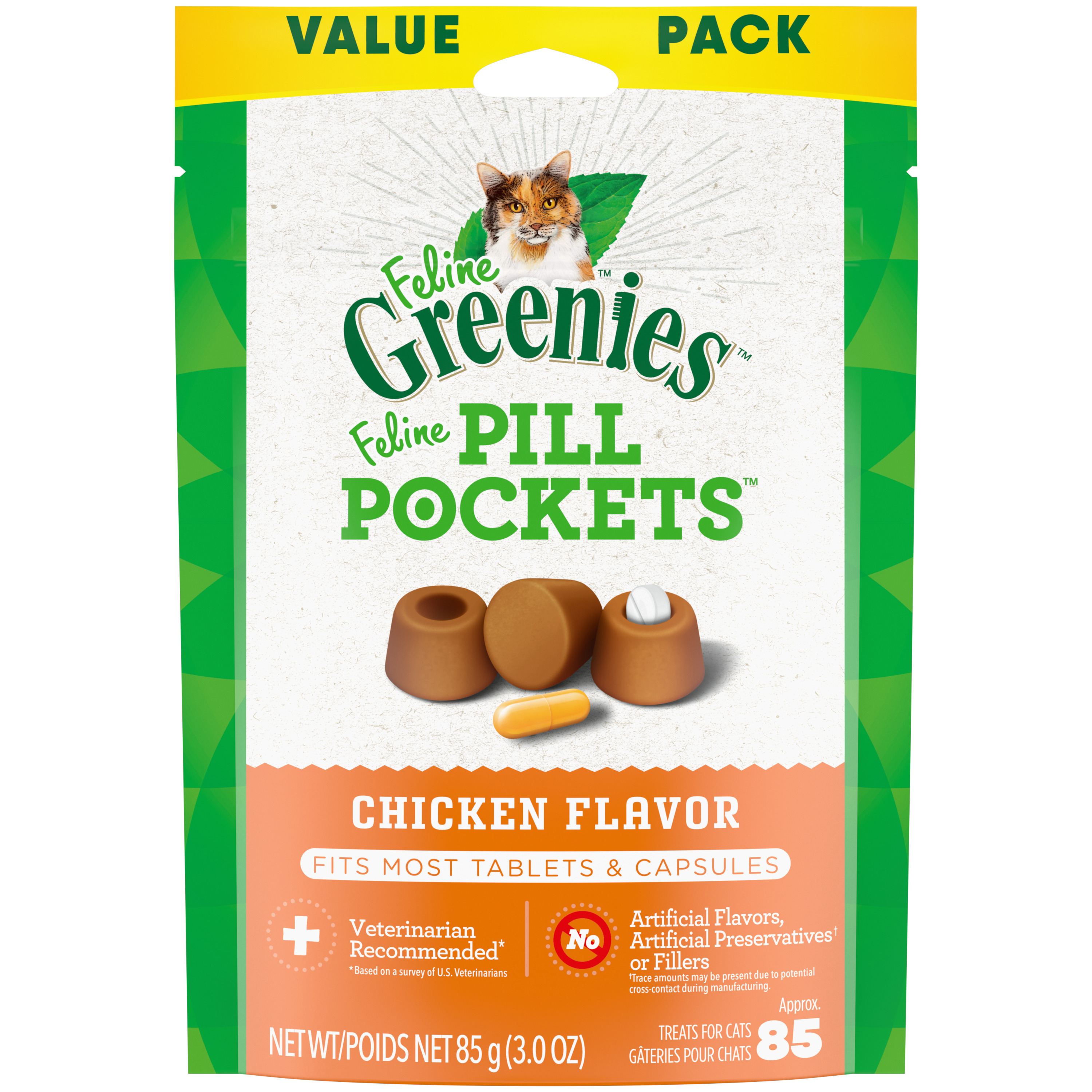 Greenies Cat Pill Pockets Chicken 3oz