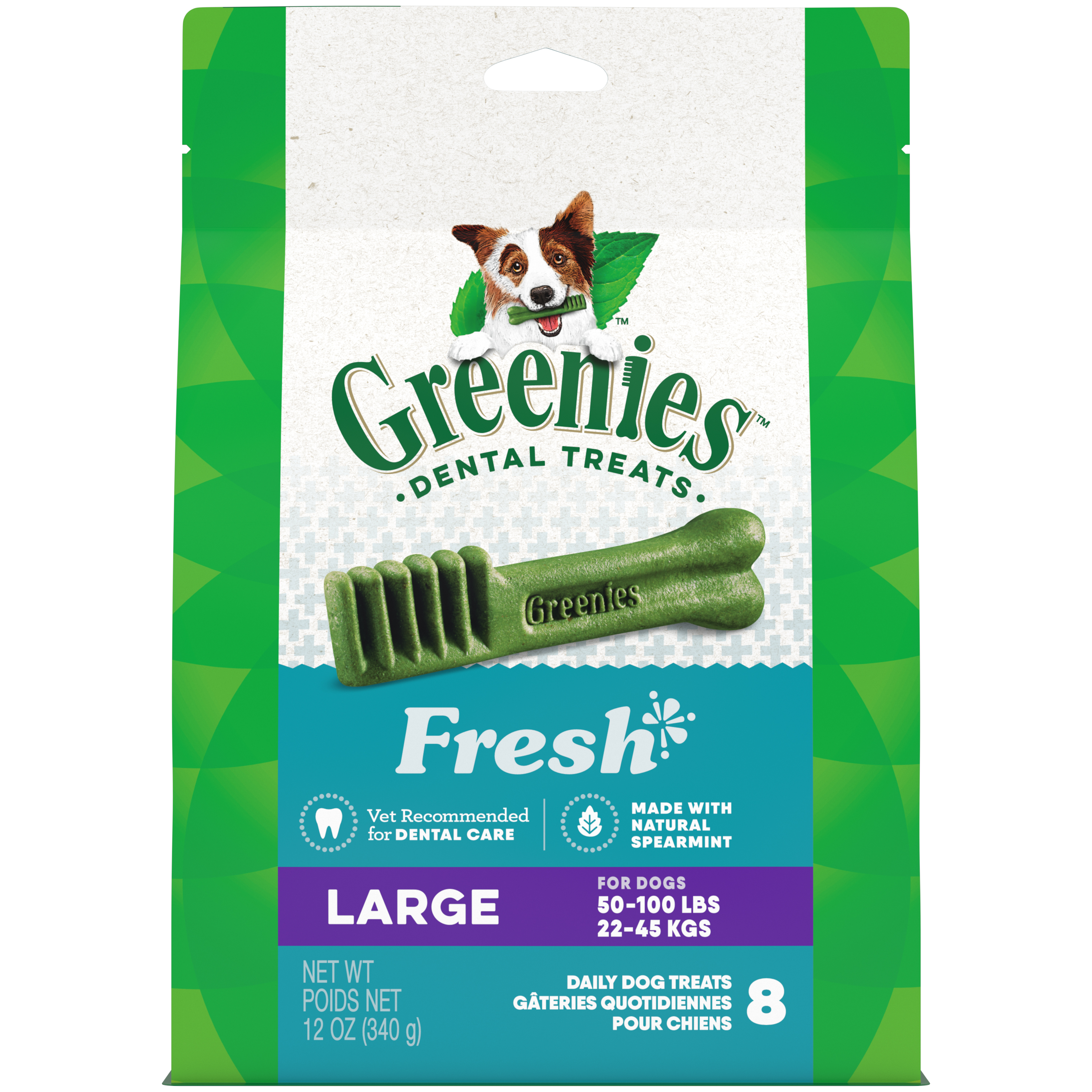 GREENIES MINT TREAT PK LG 12OZ