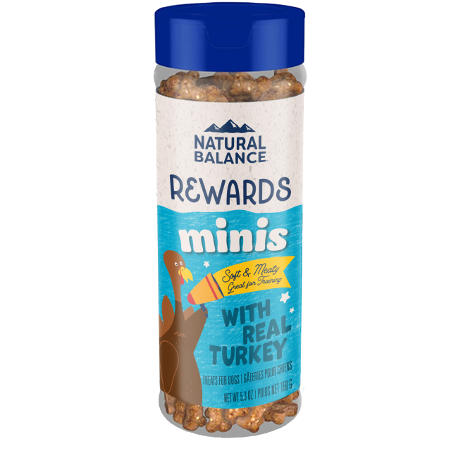 Natural Balance Dog Treats Limited Ingredient Mini Rewards Turkey 5.3oz