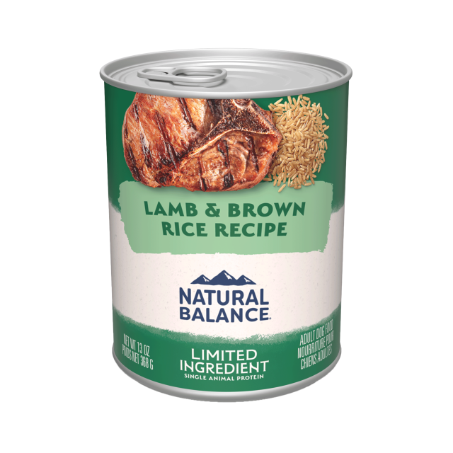 Natural Balance Dog Limited Ingredient Diet Lamb & Rice 13oz Can