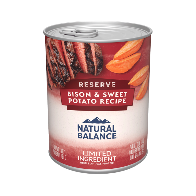 Natural Balance Dog Limited Ingredient Bison & Sweet Potato 13oz Can