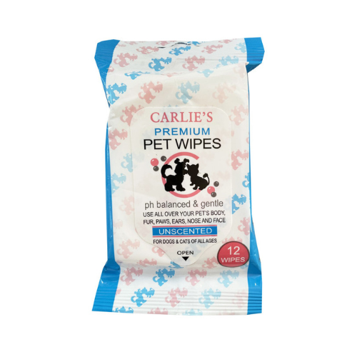 CARLIES PET WIPE 12PK