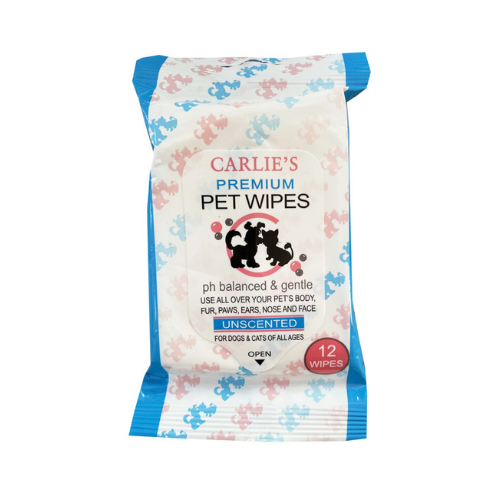 Carlies Premium Pet Wipes 12pk