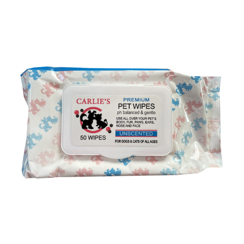 CARLIES PET WIPE 50PK