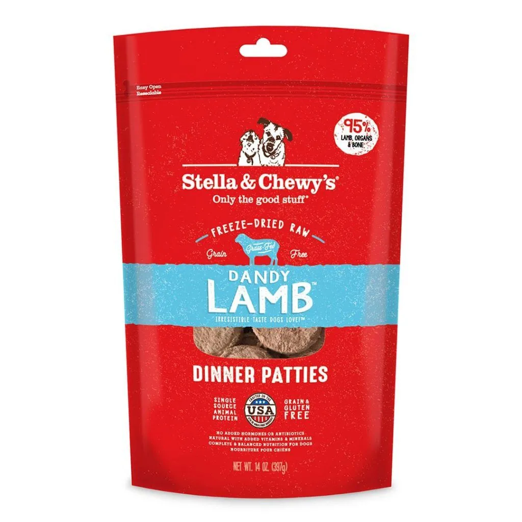 Stella & Chewy's Dog Dandy Lamb Freeze Dried Raw Dinner Patties 14oz