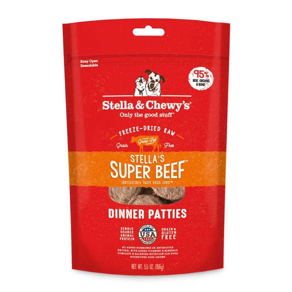 Stella & Chewy's Dog Freeze Dried Raw Dinner Patties Beef 5.5oz