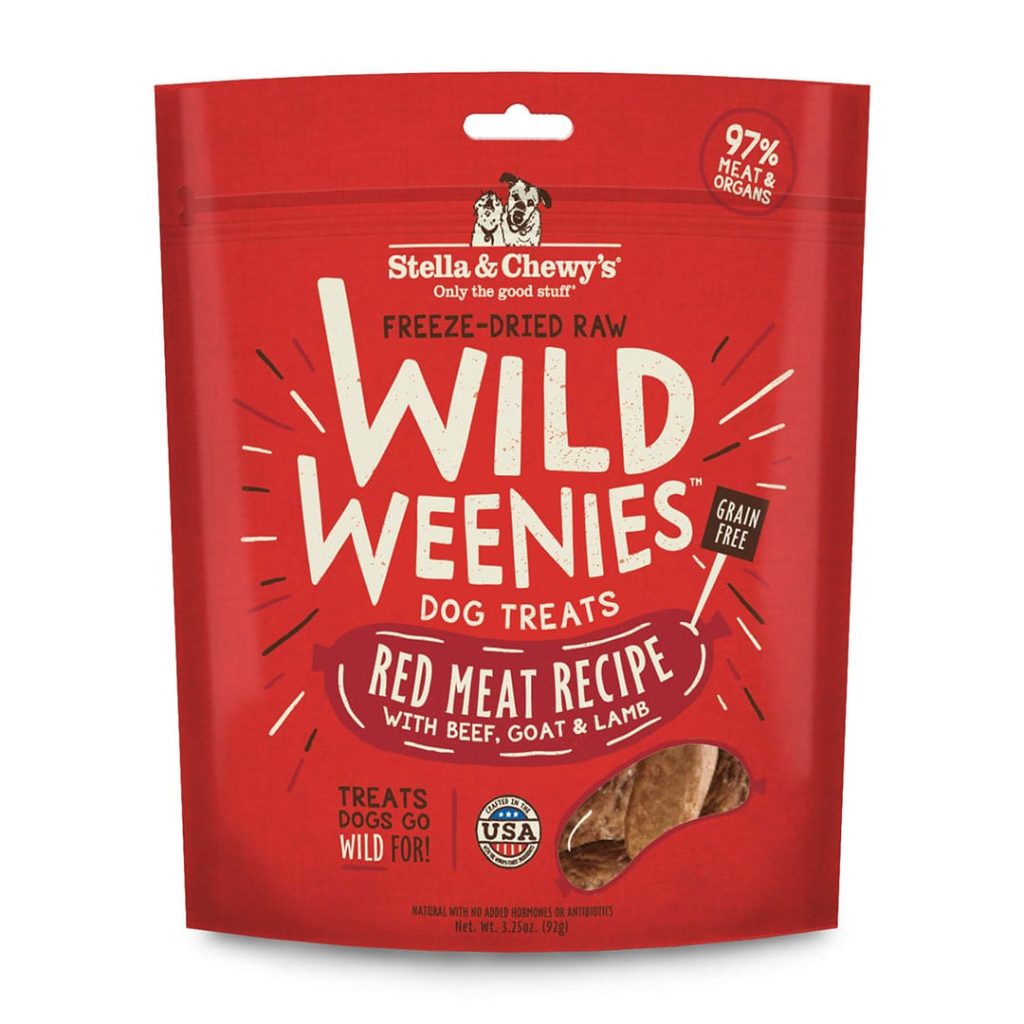 Stella & Chewy's Dog Treat Freeze Dried Wild Weenies Red Meat 3.25oz