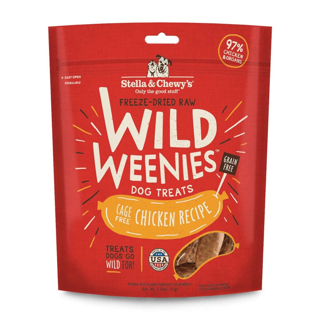 Stella & Chewy's Dog Treat Freeze Dried Wild Weenies Chicken 3.25oz