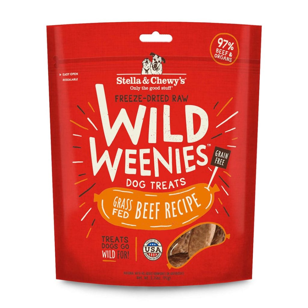 Stella & Chewy's Dog Treat Freeze Dried Wild Weenies Beef 3.25oz