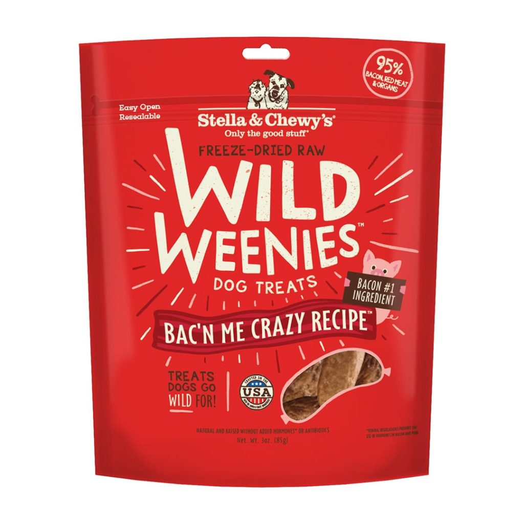 Stella & Chewy's Dog Treat Wild Weenies Bacon 3oz