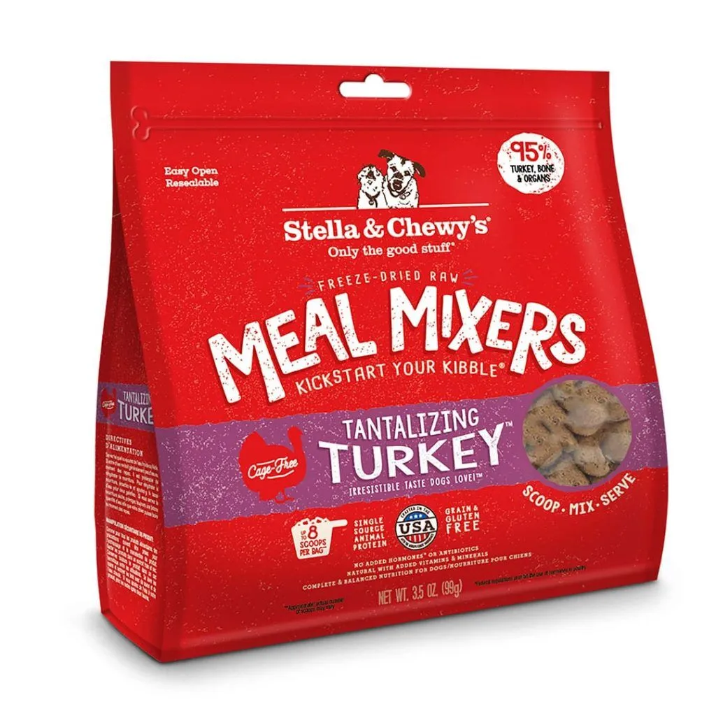 Stella & Chewy's Dog Turkey Freeze Dried Raw Meal Mixers 3.5oz