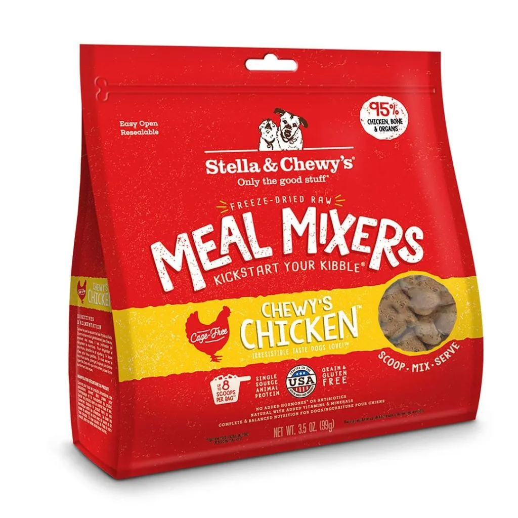 Stella & Chewy's Dog Chicken Freeze Dried Raw Meal Mixers 3.5oz