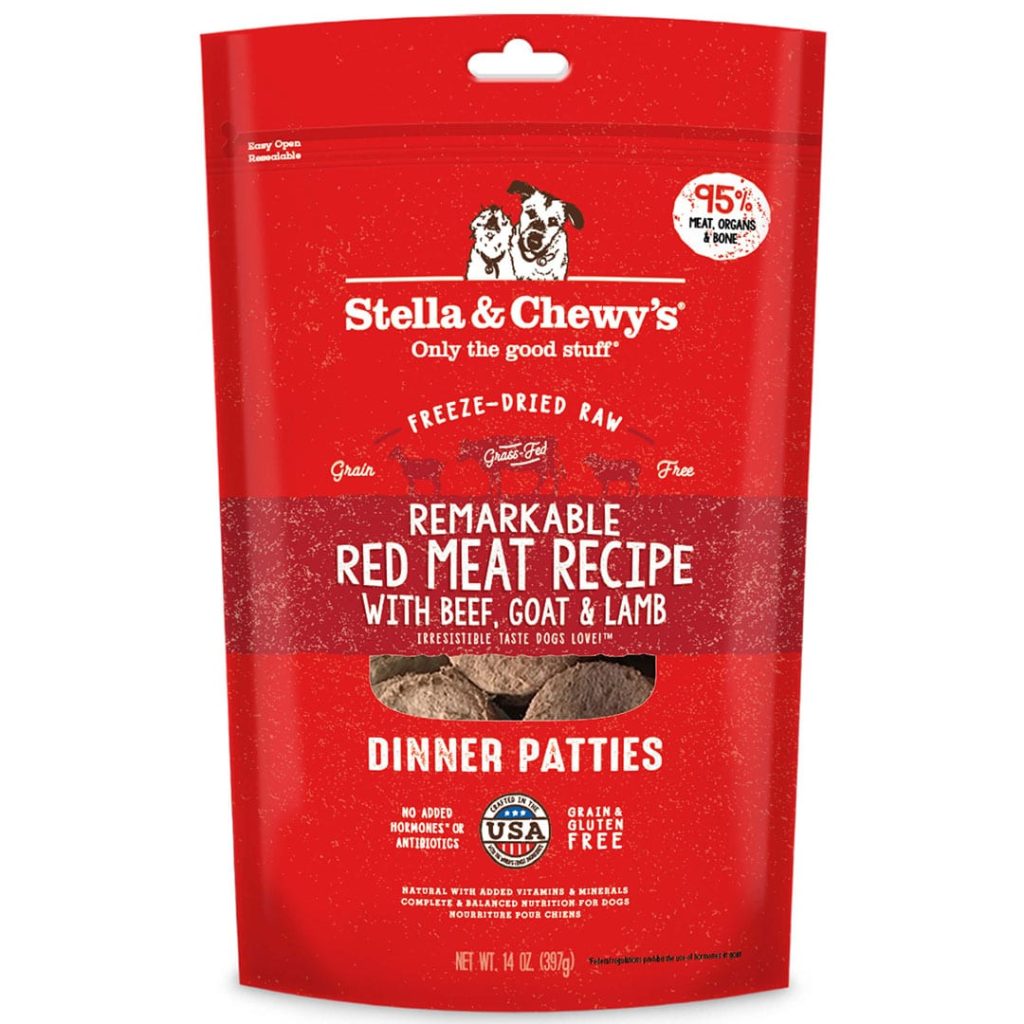 Stella & Chewy's Dog Red Meat Freeze Dried Raw Dinner Patties 14oz