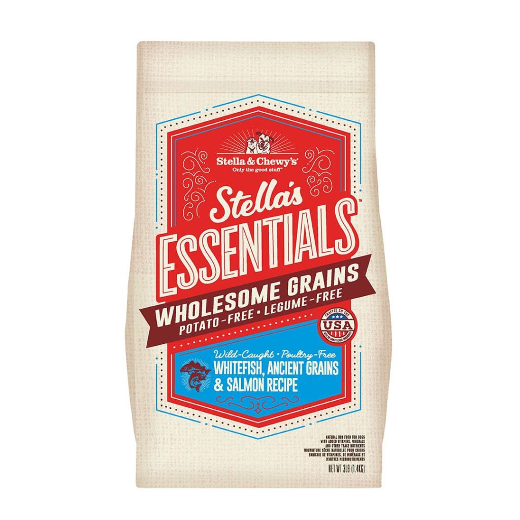 Stella & Chewy's Essentials Dog Wholesome Grains Whitefish & Salmon 25#