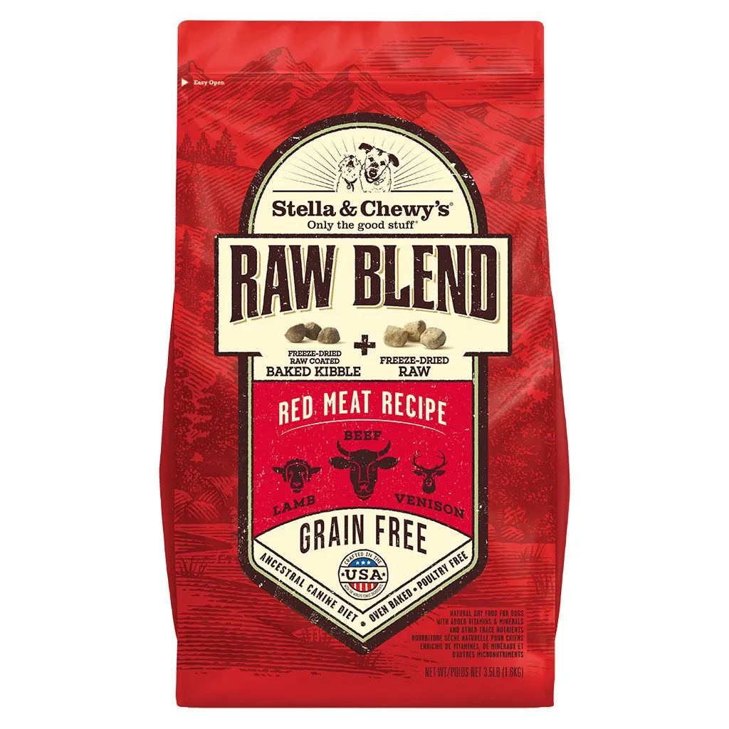 Stella & Chewy's Dog Raw Blend Grain Free Red Meat Recipe 22#