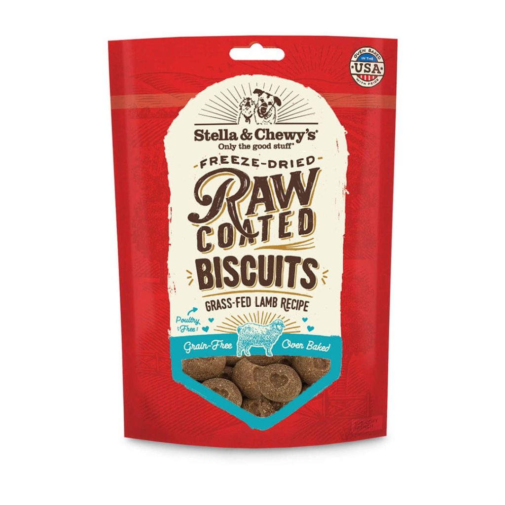 Stella & Chewy's Dog Treats Freeze Dried Raw Lamb Biscuits 9oz