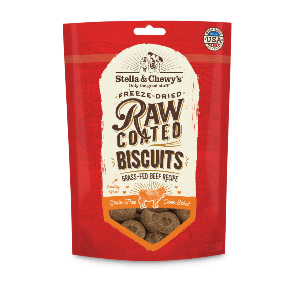 Stella & Chewy's Dog Treats Freeze Dried Raw Beef Biscuits 9oz