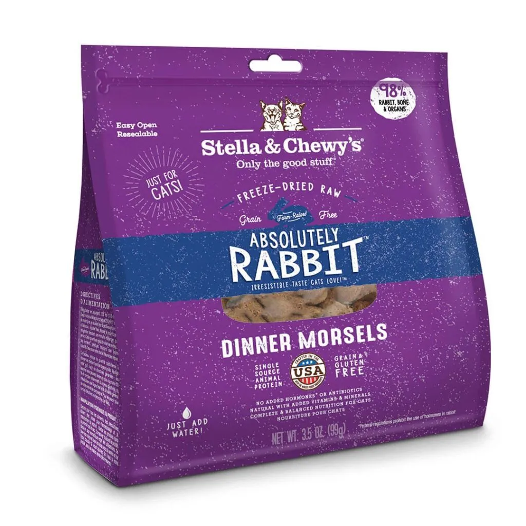 Stella & Chewy's Cat Rabbit Freeze Dried Raw Dinner Morsels 3.5oz