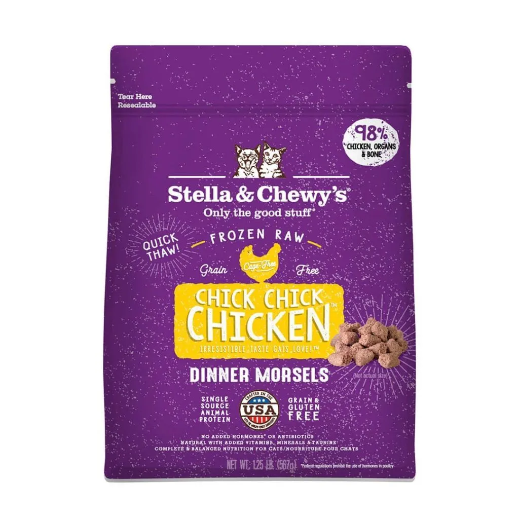 Stella & Chewy's Cat Frozen Raw Chicken Morsels 1.25#