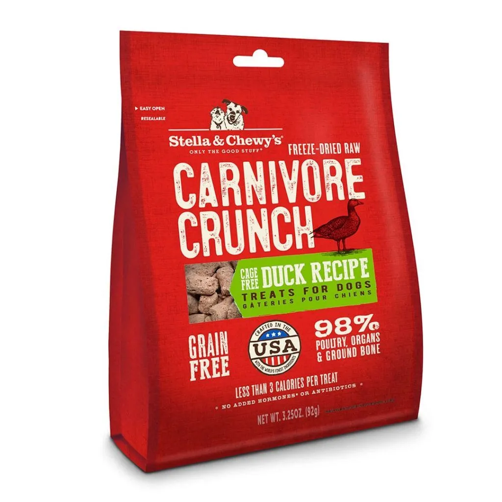 Stella & Chewy's Dog Treats Carnivore Crunch Duck 3.25oz