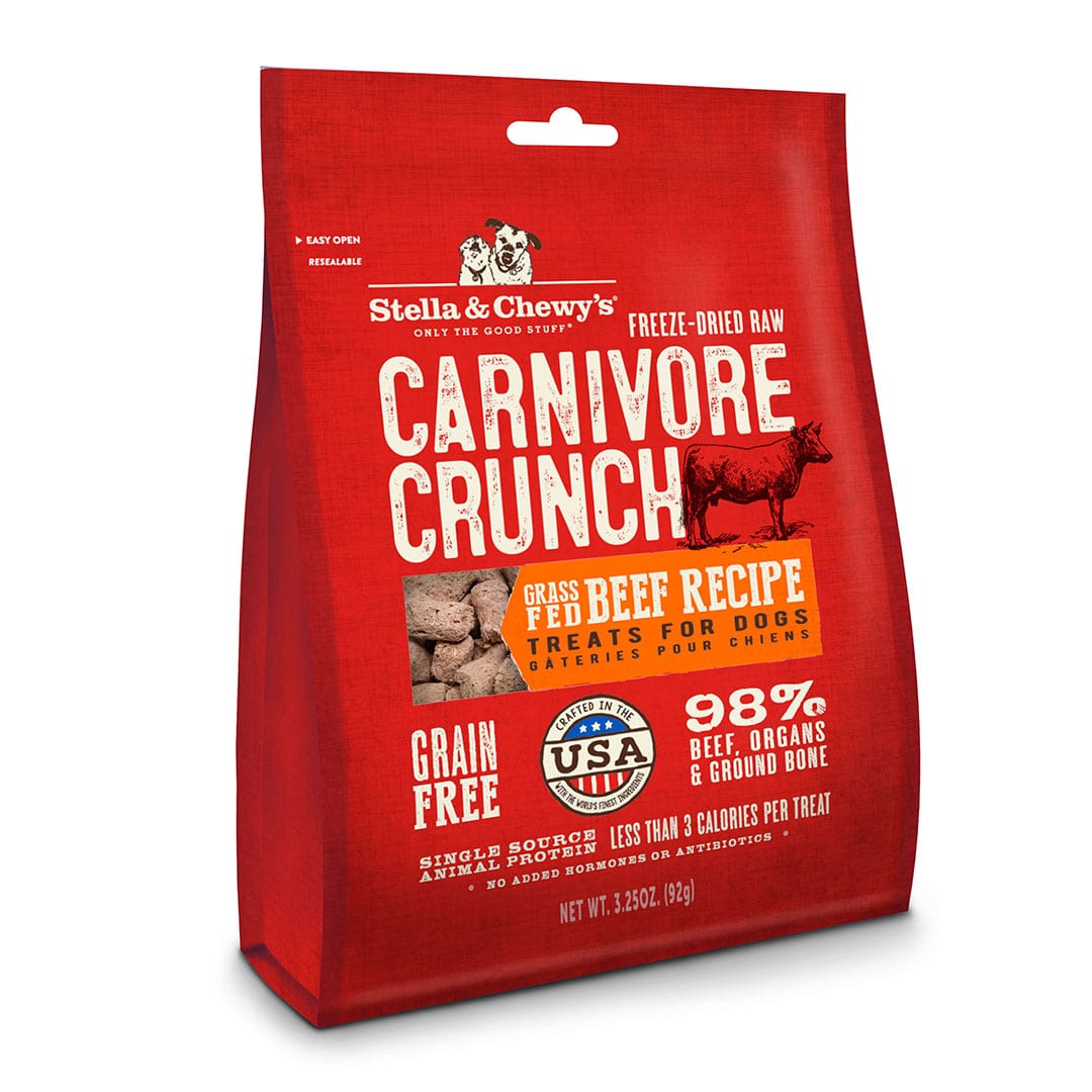 Stella & Chewy's Dog Treats Carnivore Crunch Beef 3.25oz