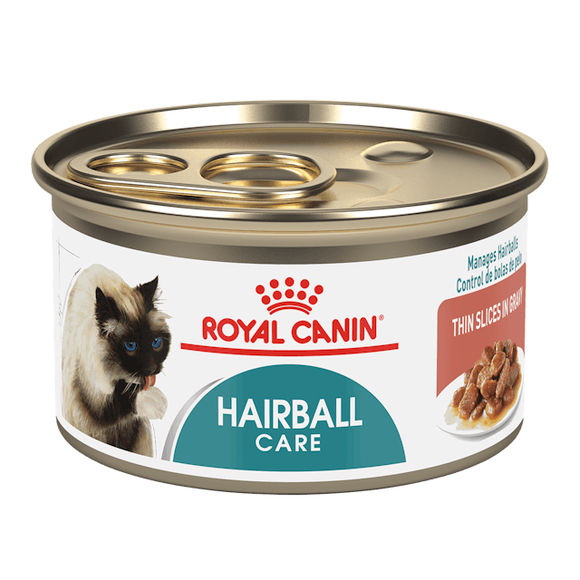 Royal Canin Cat Food Can Hairball Care Thin Slices In Gravy 3oz