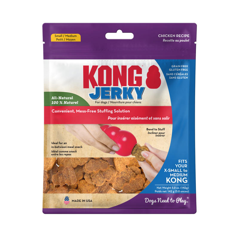 Kong Dog Treat Jerky Chicken Fits XS to Medium Kong