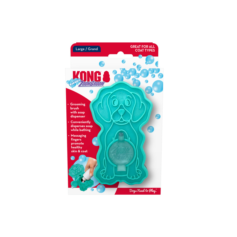 KONG ZOOMGROOM BUBBLES LG