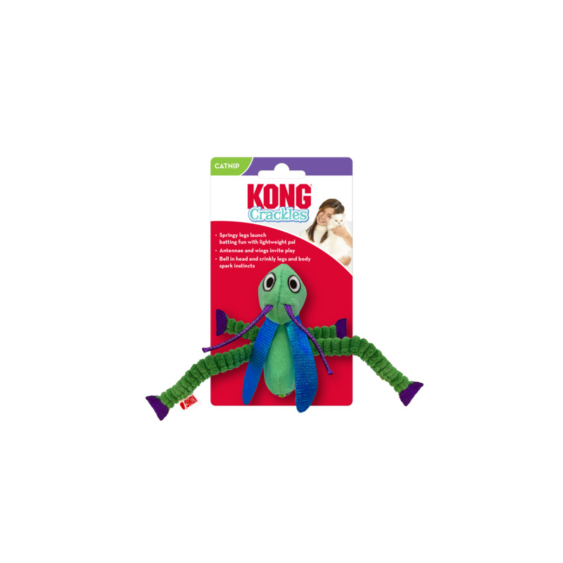 Kong Dog Toy Crackles Grasshopper