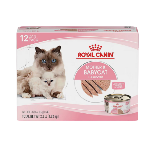 Royal Canin Mother & Babycat Ultra Soft Mousse in Sauce 3oz can 6-Pack