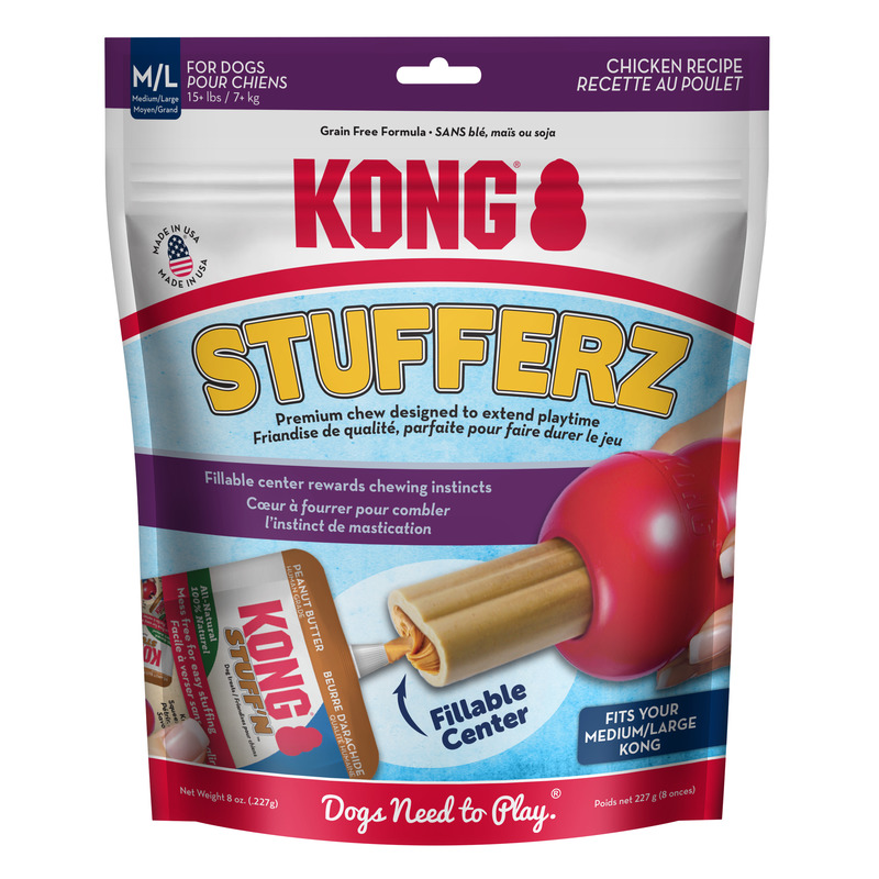 Kong Stufferz Dog Treat Chicken Medium Large Size