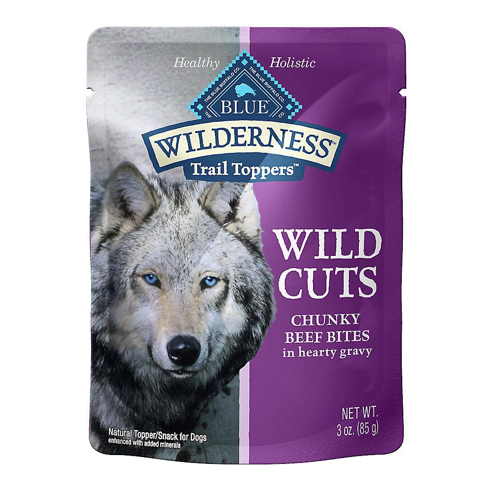 Blue Buffalo Wilderness Dog Grain Free Wild Cuts Beef Pouch 3oz