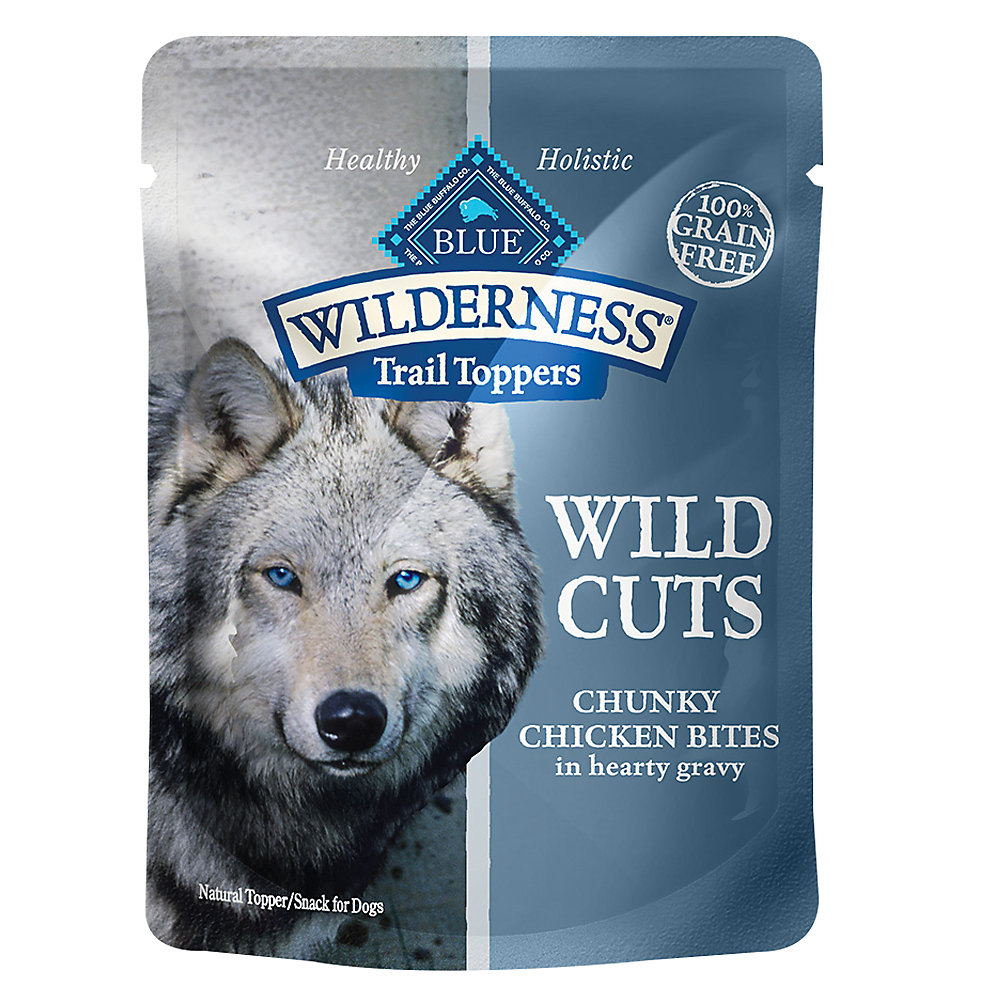 Blue Buffalo Wilderness Wild Cuts Dog Grain Free Chicken Pouch 3oz