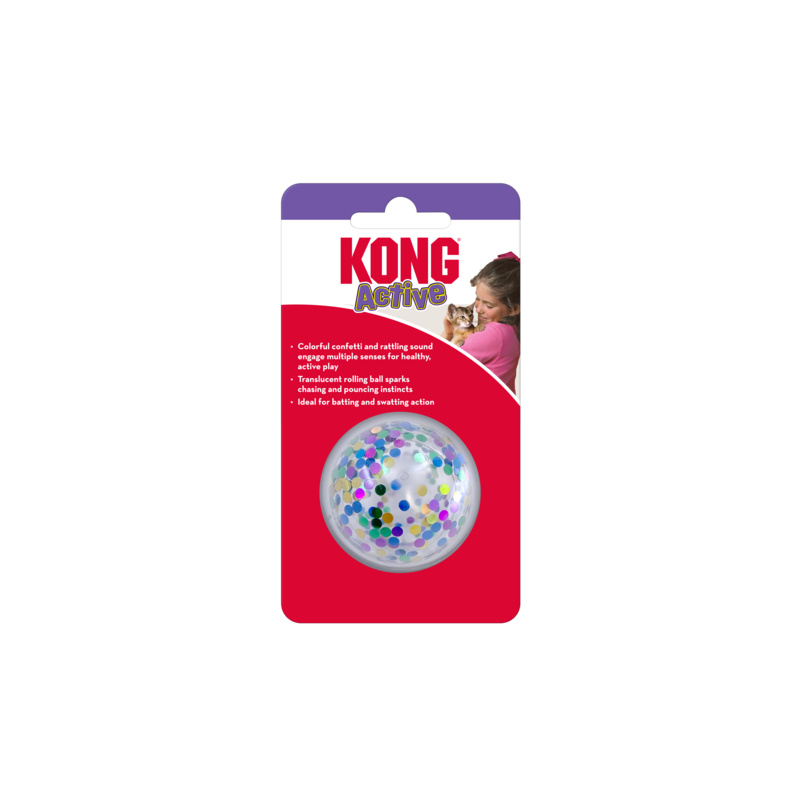 KONG CAT ACTIVE CONFETTI BALL