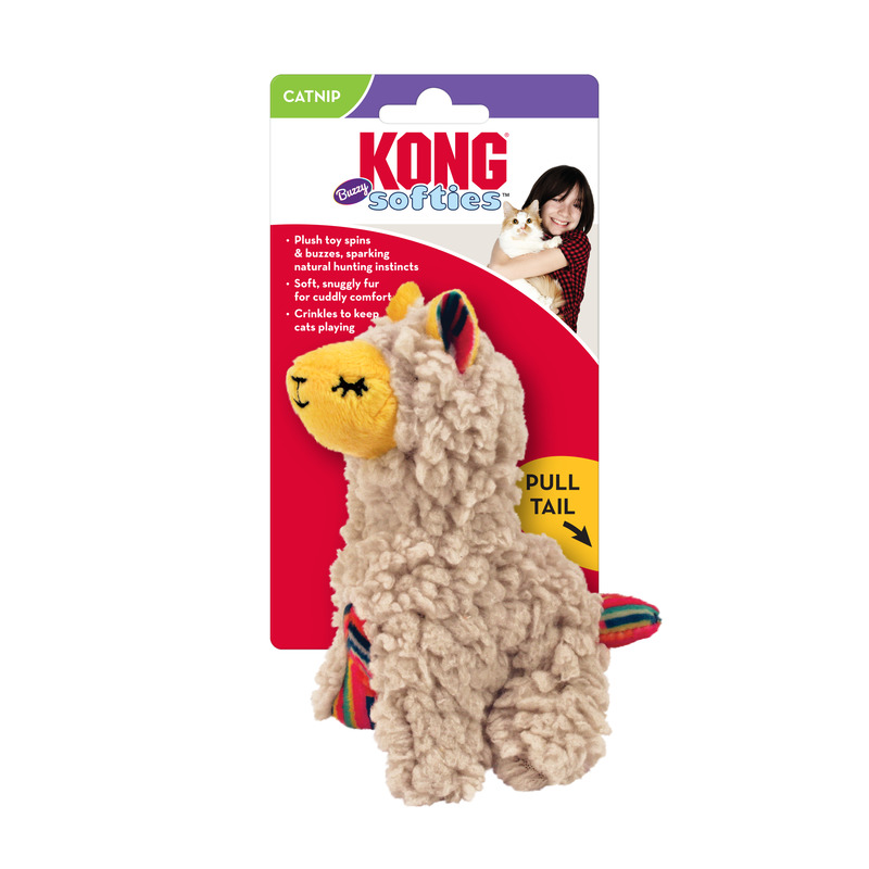 Kong Softies Cat Toy Buzzy Llama