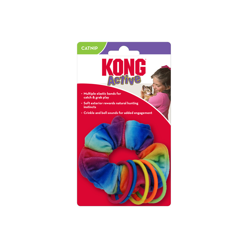 Kong Cat Toy Active Scrunchie with Catnip