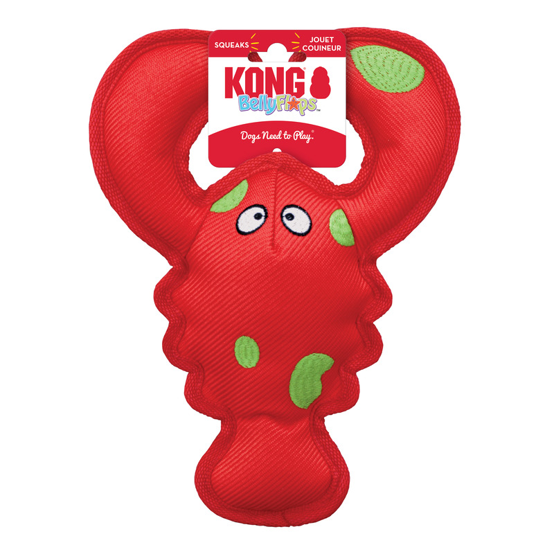 Kong Dog Toy Belly Flops Lobster