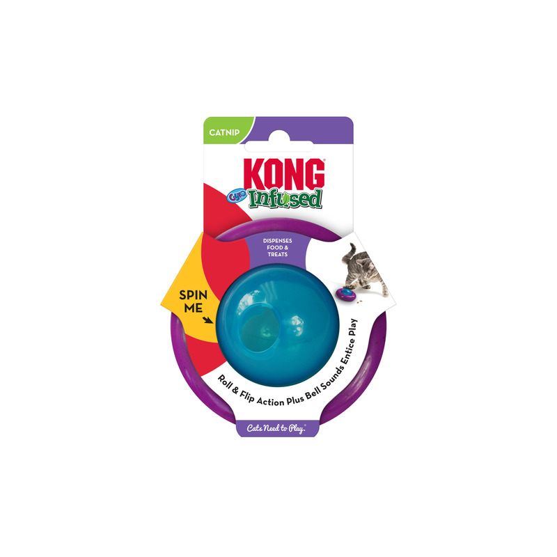 Kong Infused Cat Toy Infused Gyro Treat Dispenser