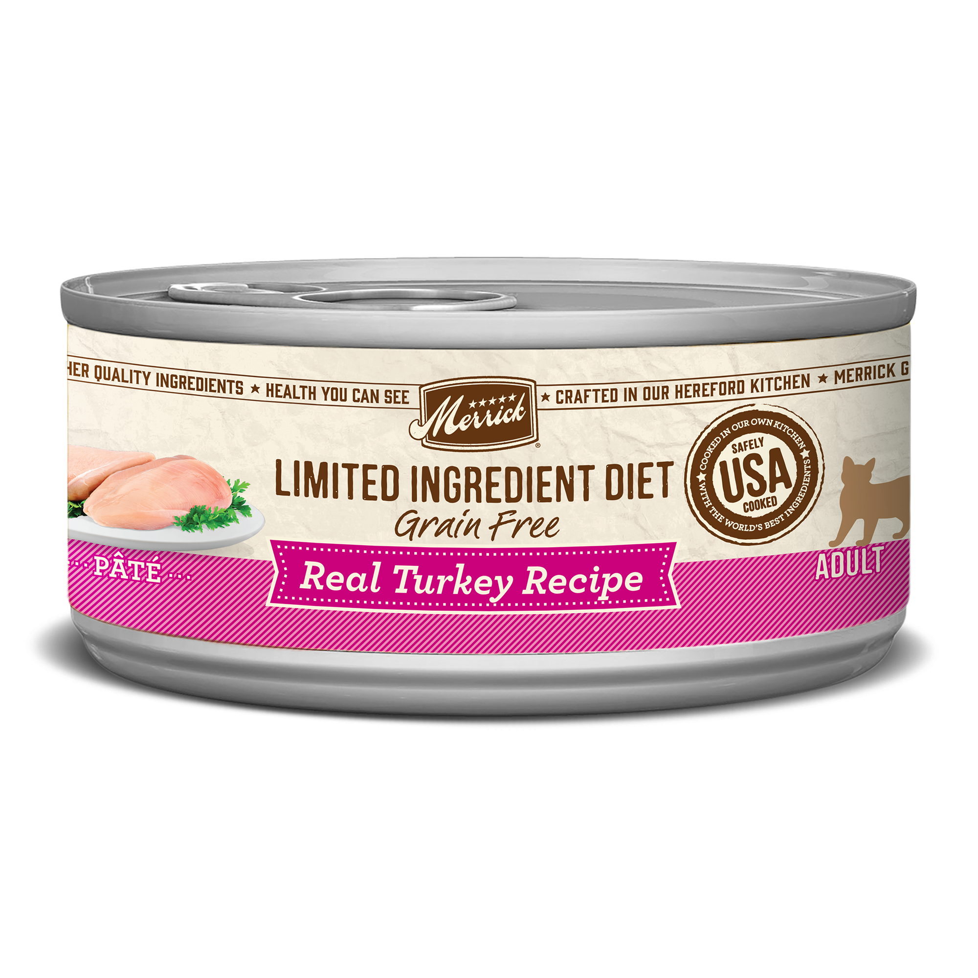 Merrick Cat Grain Free Limited Ingredient Diet Turkey 5oz can