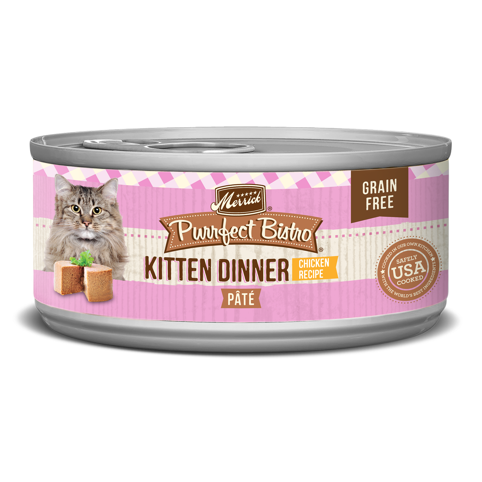 Merrick Purrfect Bistro Kitten Dinner Pate 5.5oz can