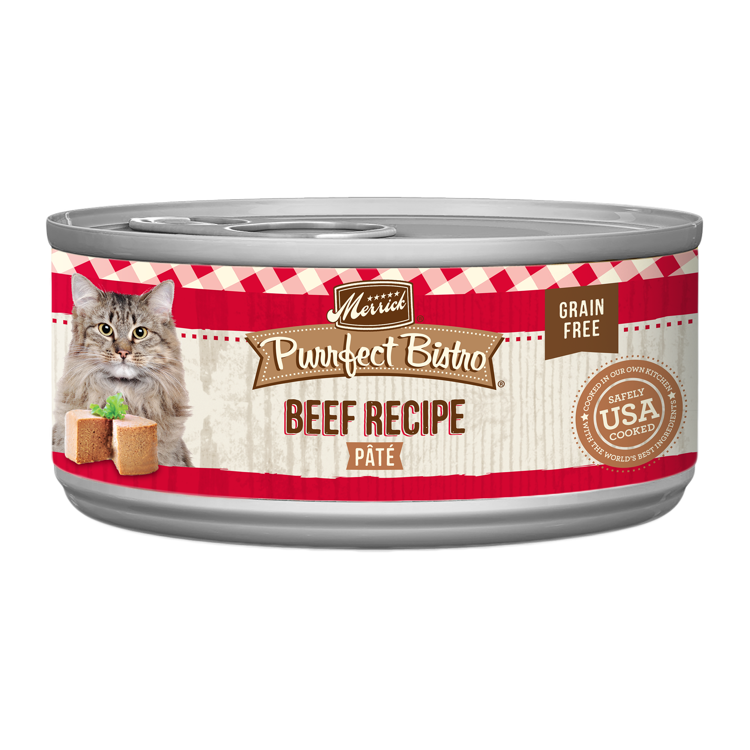 Merrick Purrfect Bistro Cat Grain Free Beef Pate  5.5oz can