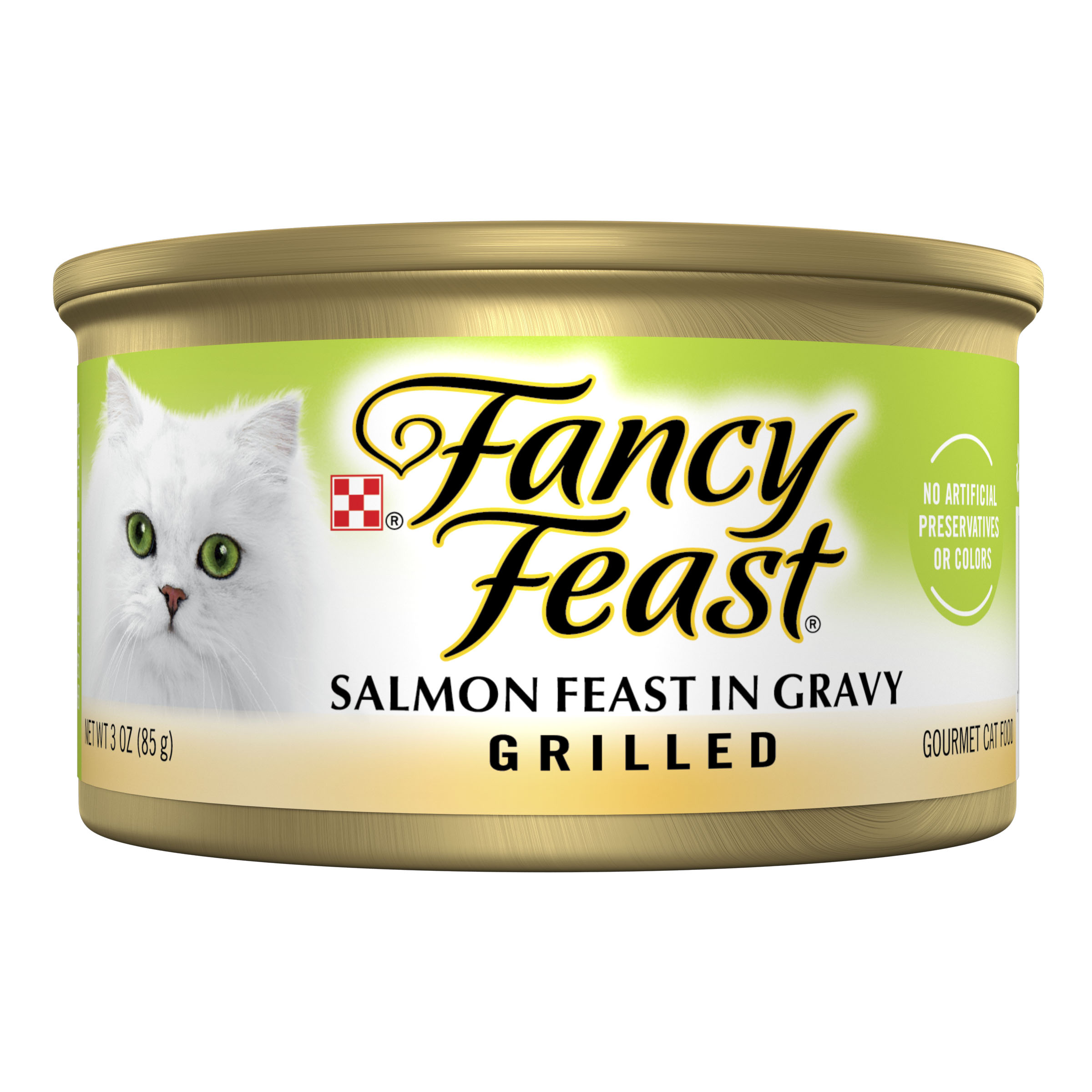 Purina Fancy Feast Cat Grilled Gravy Salmon Feast 3oz can