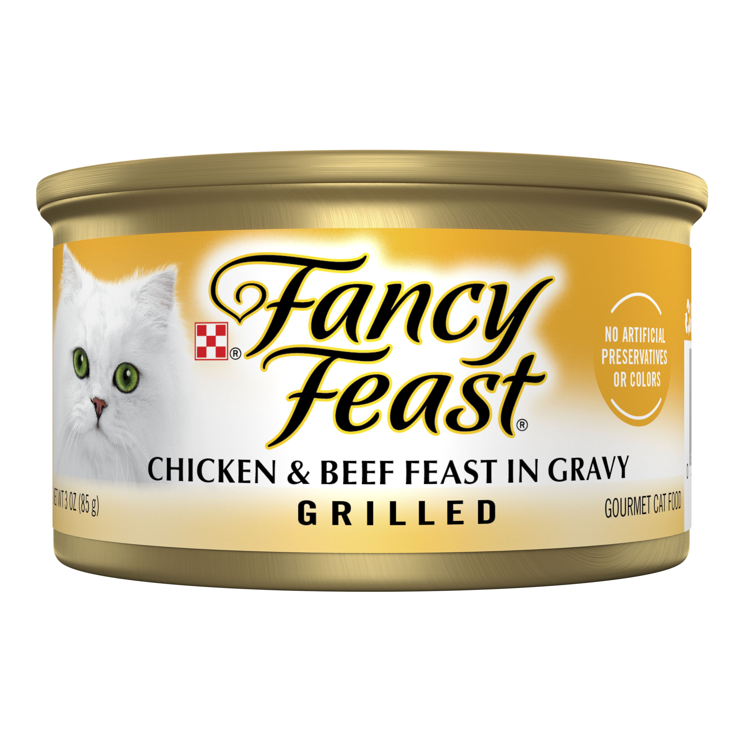 Purina Fancy Feast Cat Grilled Chicken & Beef in Gravy 3oz can