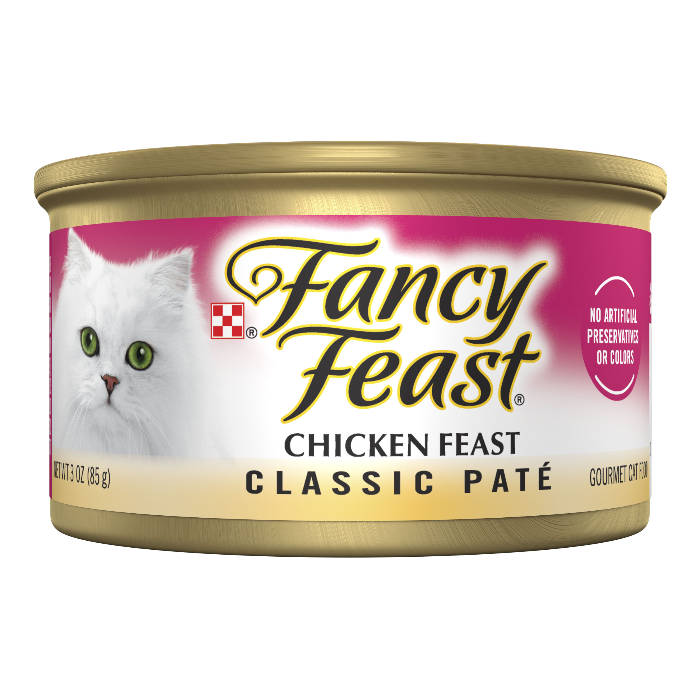 Purina Fancy Feast Pate Cat Grain Free Chicken 3oz can