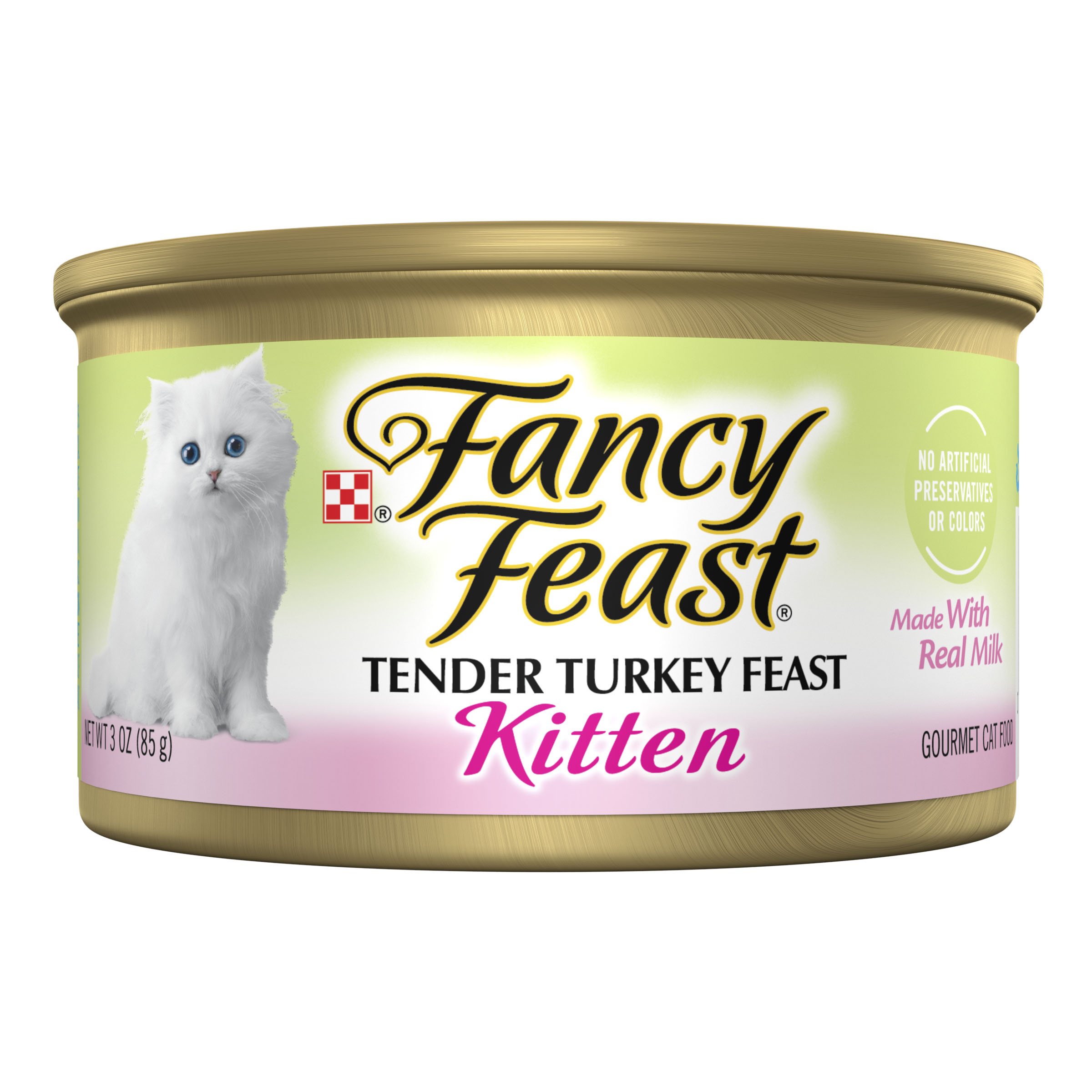 Purina Fancy Feast Pate Kitten Tender Turkey 3oz can