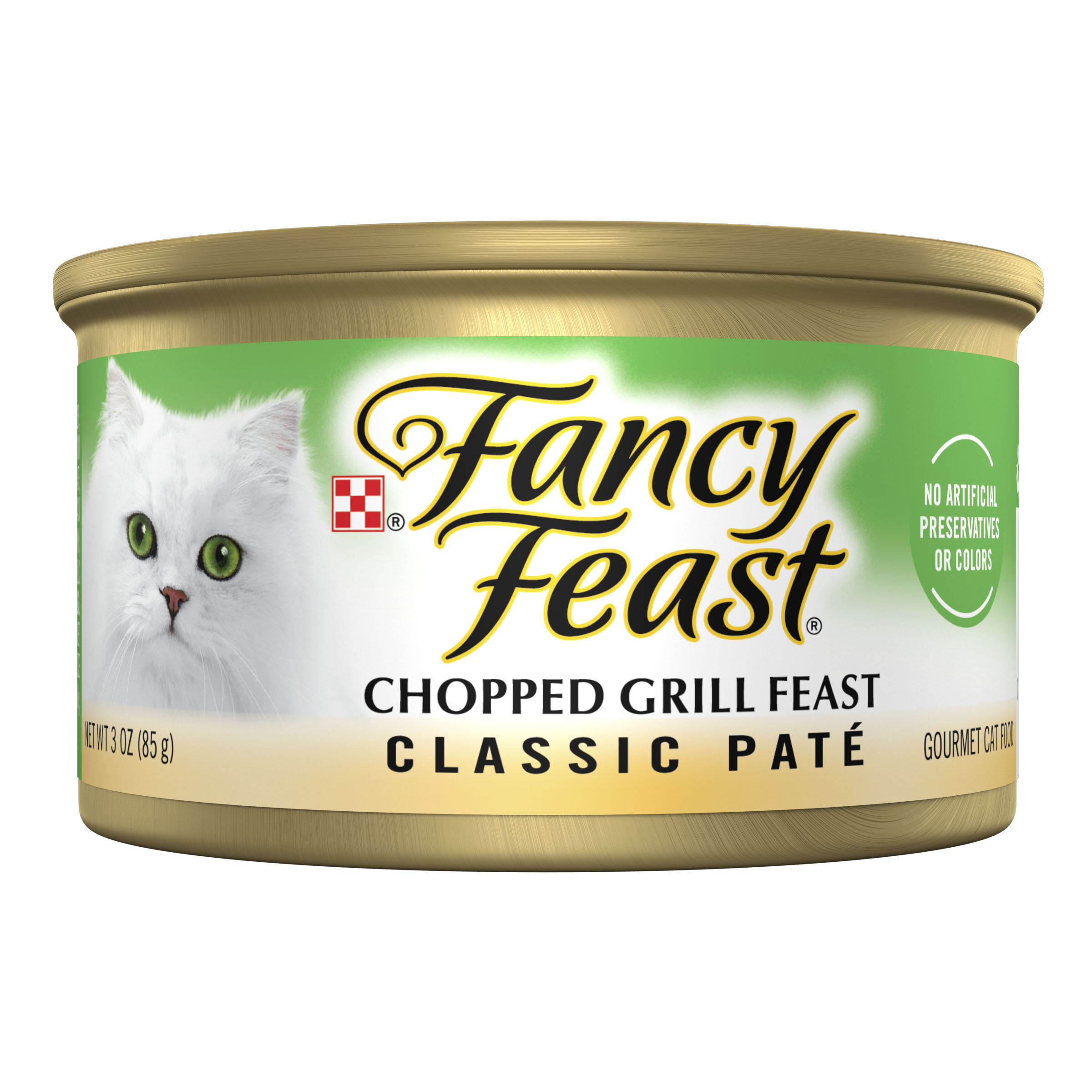 Purina Fancy Feast Pate Cat Grain Free Chopped Grill 3oz can